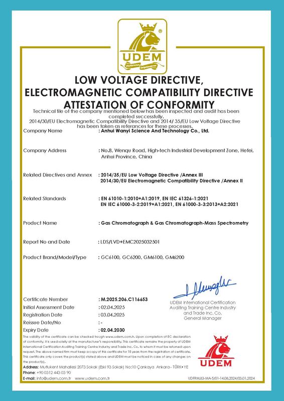 Çin Markası GM6100 Gaz Kromatografisi Kütle Spektrometresi Sistemi 16 Enjeksiyon Yuvalı