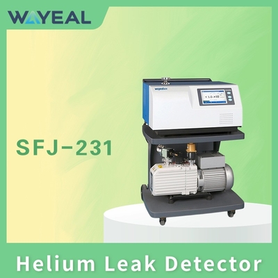 Wayeal SFJ-231 2 İyon Kaynakları Küçük Sızıntıları tespit etmek için Helium Sızıntı Detektörü Makinesi