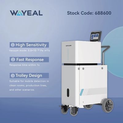 Kalite Mini Sızıntı Algılama Hızı 5*10-13Pa.m3/s Helium Sızıntı Algılayıcısı 7 Inç Dokunmatik Ekranla Fabrika